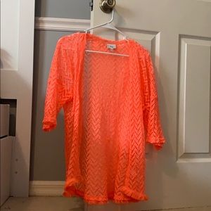 Bright pink cover up